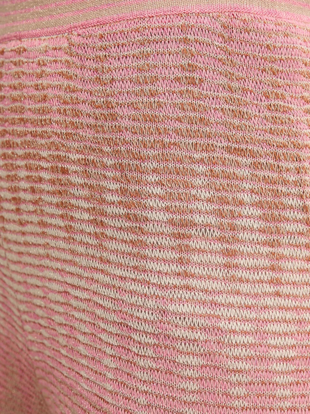 OUI Broek met zigzag-patroon Roze