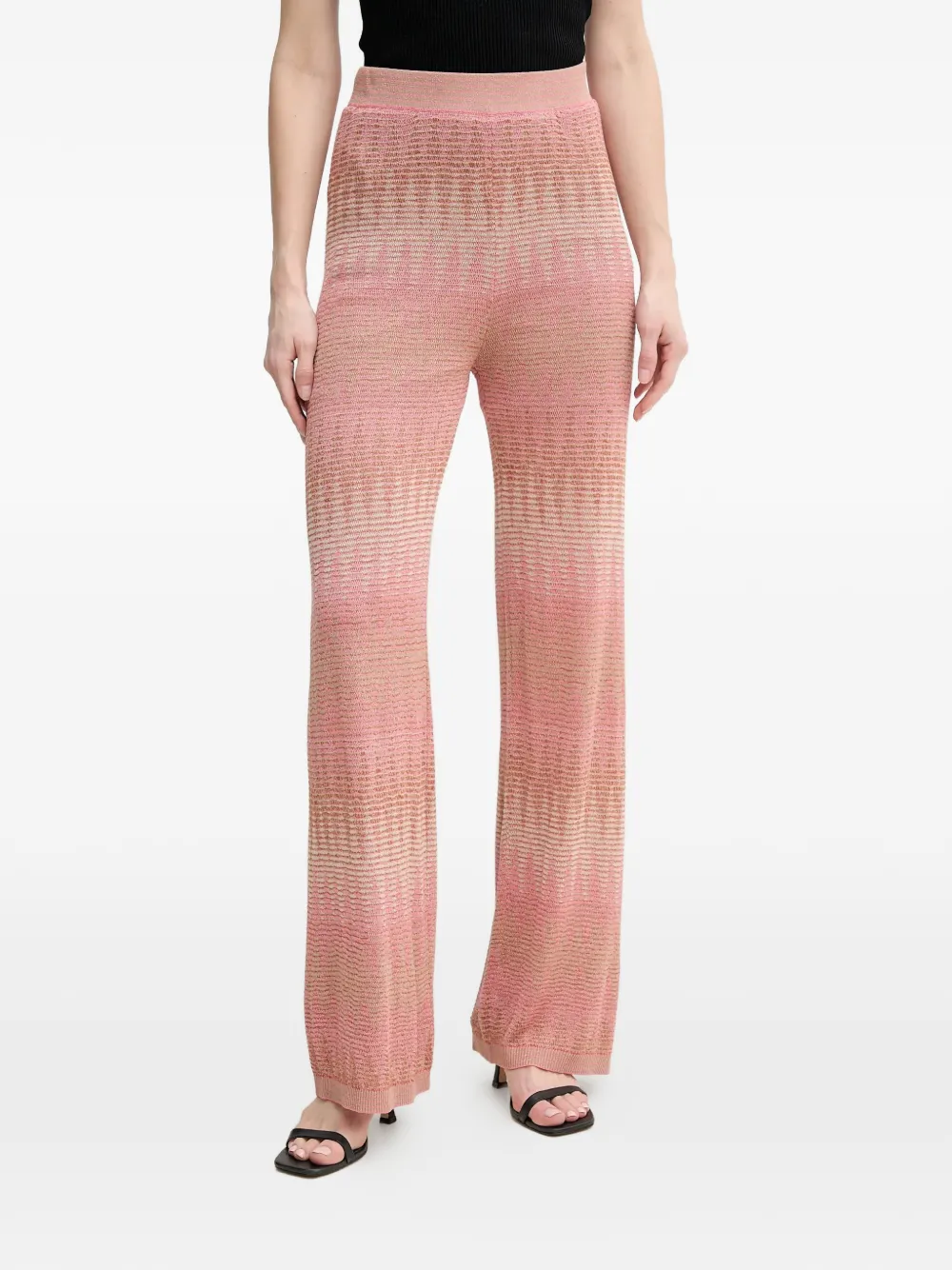 OUI zig-zag-design trousers - Rosa