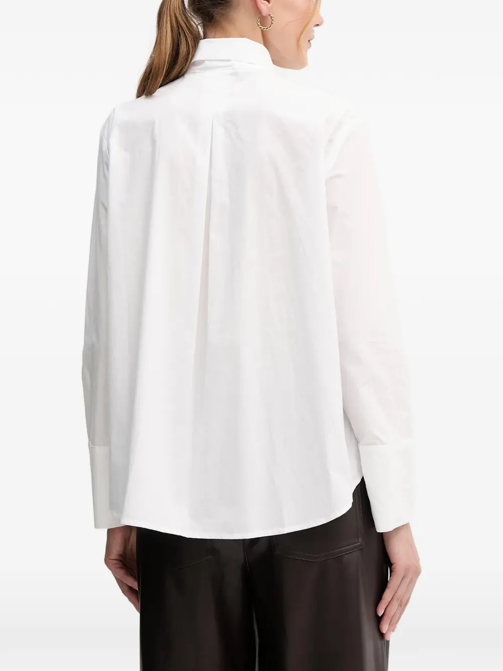  Oui Tie Neck Blouse - White 