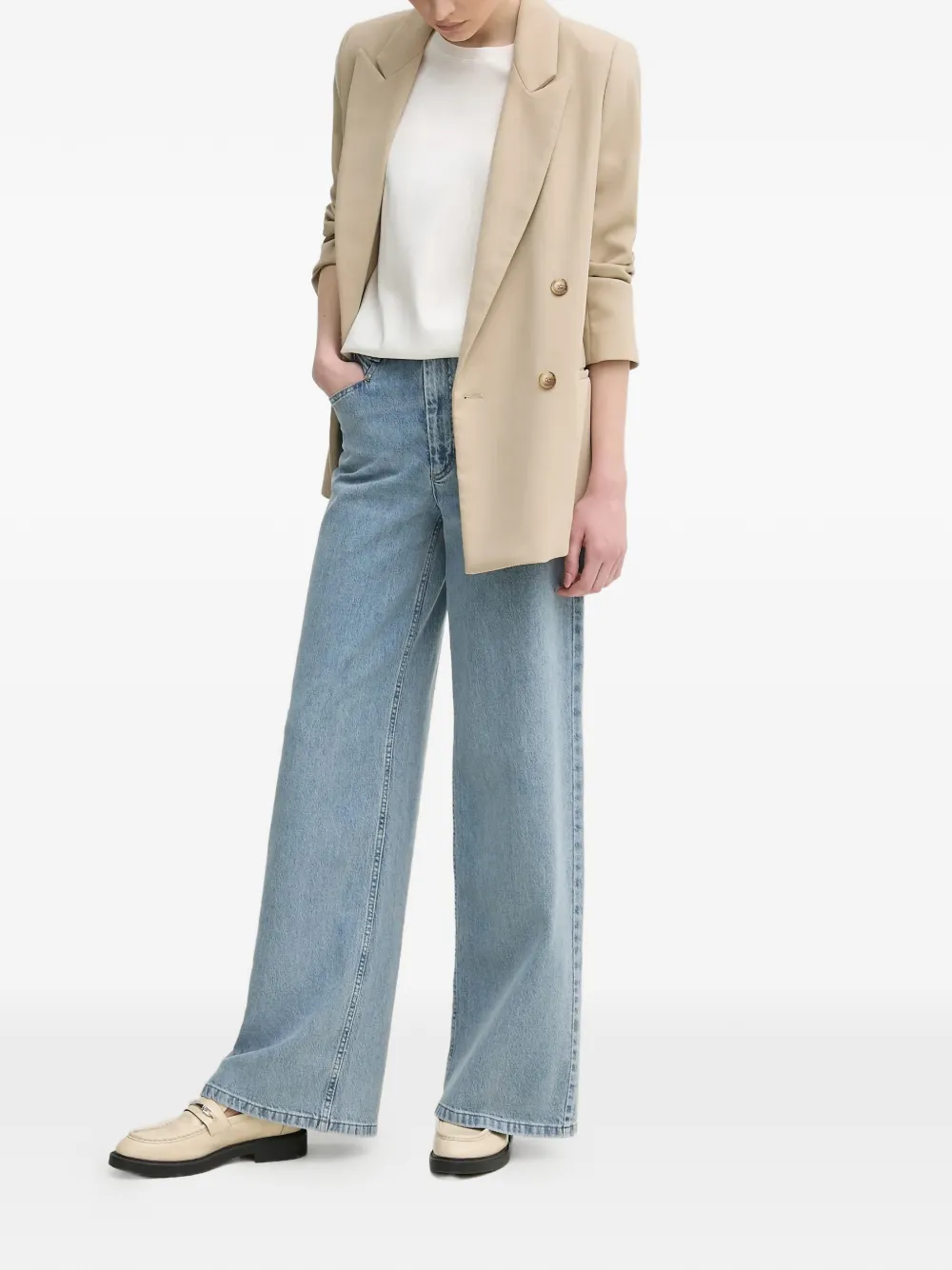  Oui Pocket Denim Jeans - Blue 