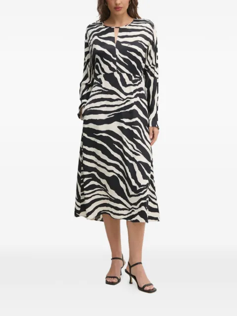 OUI vestido con estampado de cebra