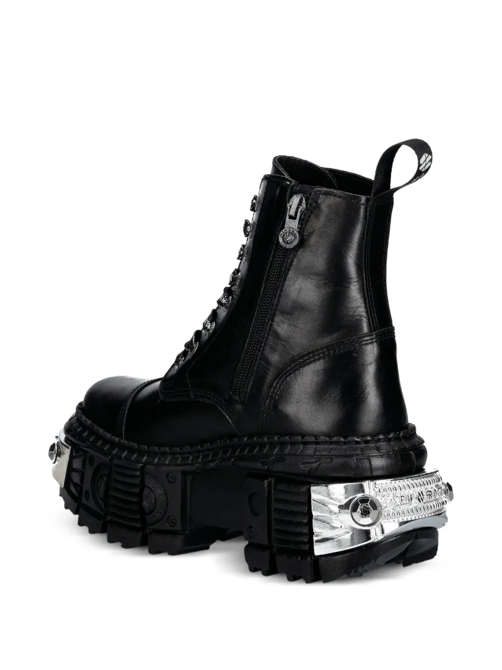 NEW ROCK M-WALL083C-S4 laarzen met plateauzool Zwart