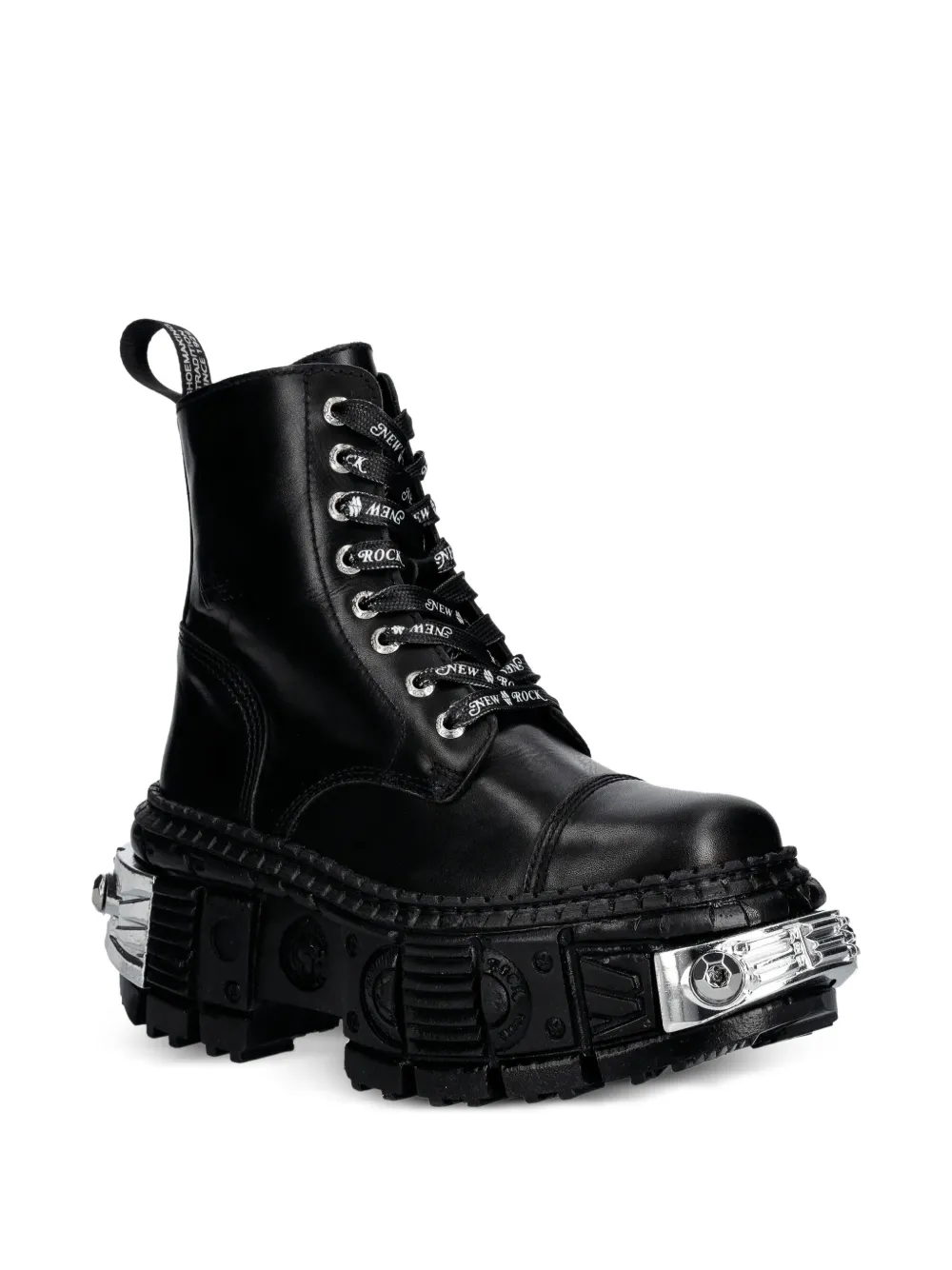 NEW ROCK M-WALL083C-S4 laarzen met plateauzool Zwart