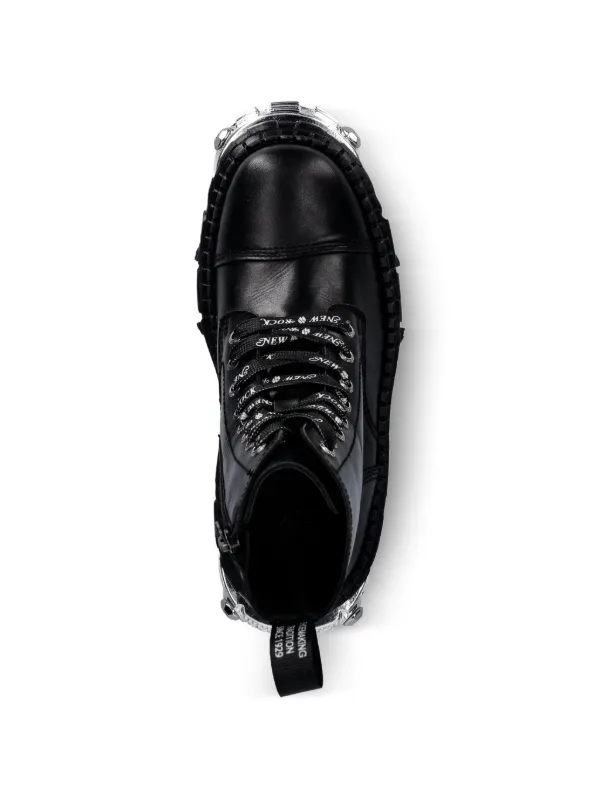 NEW ROCK M-WALL083C-S4 厚底ブーツ NEW ROCK M-WALL083C-S4 プラットフォーム ブーツ | ブラック