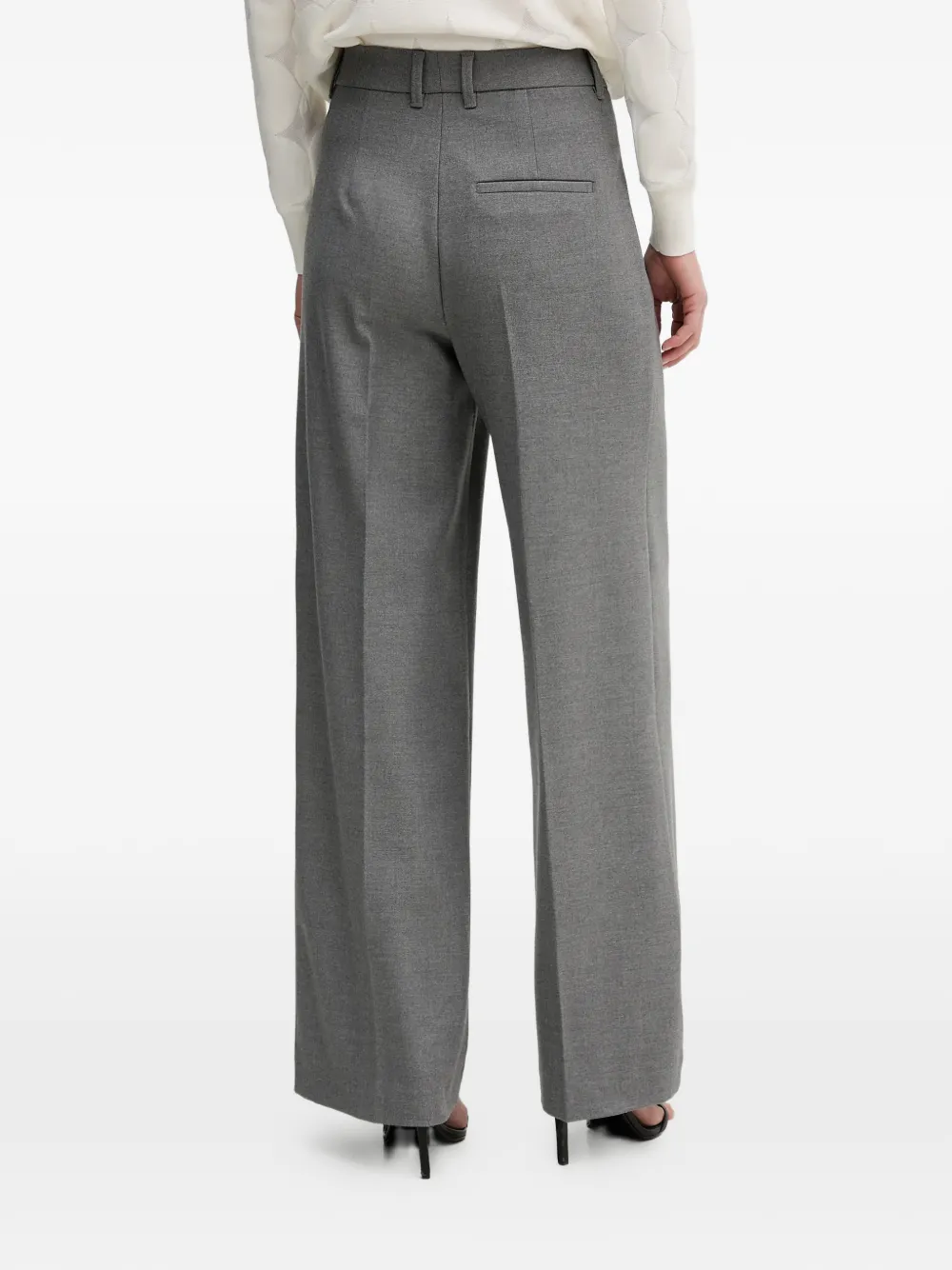  Oui Pleated Trousers - Grey 