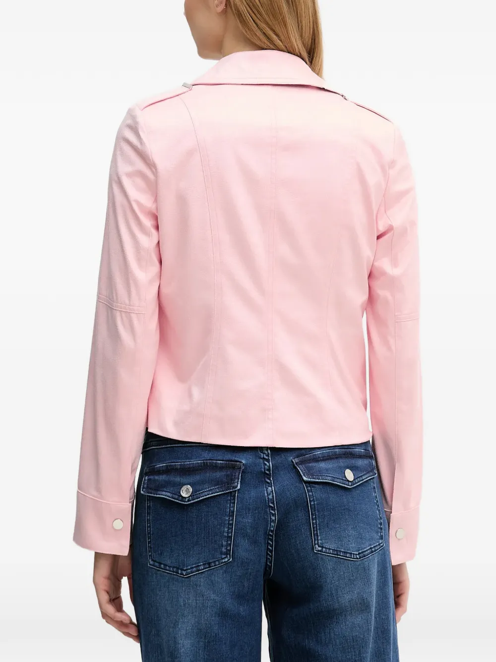 Joseph Ribkoff Bikerjack met rits Roze
