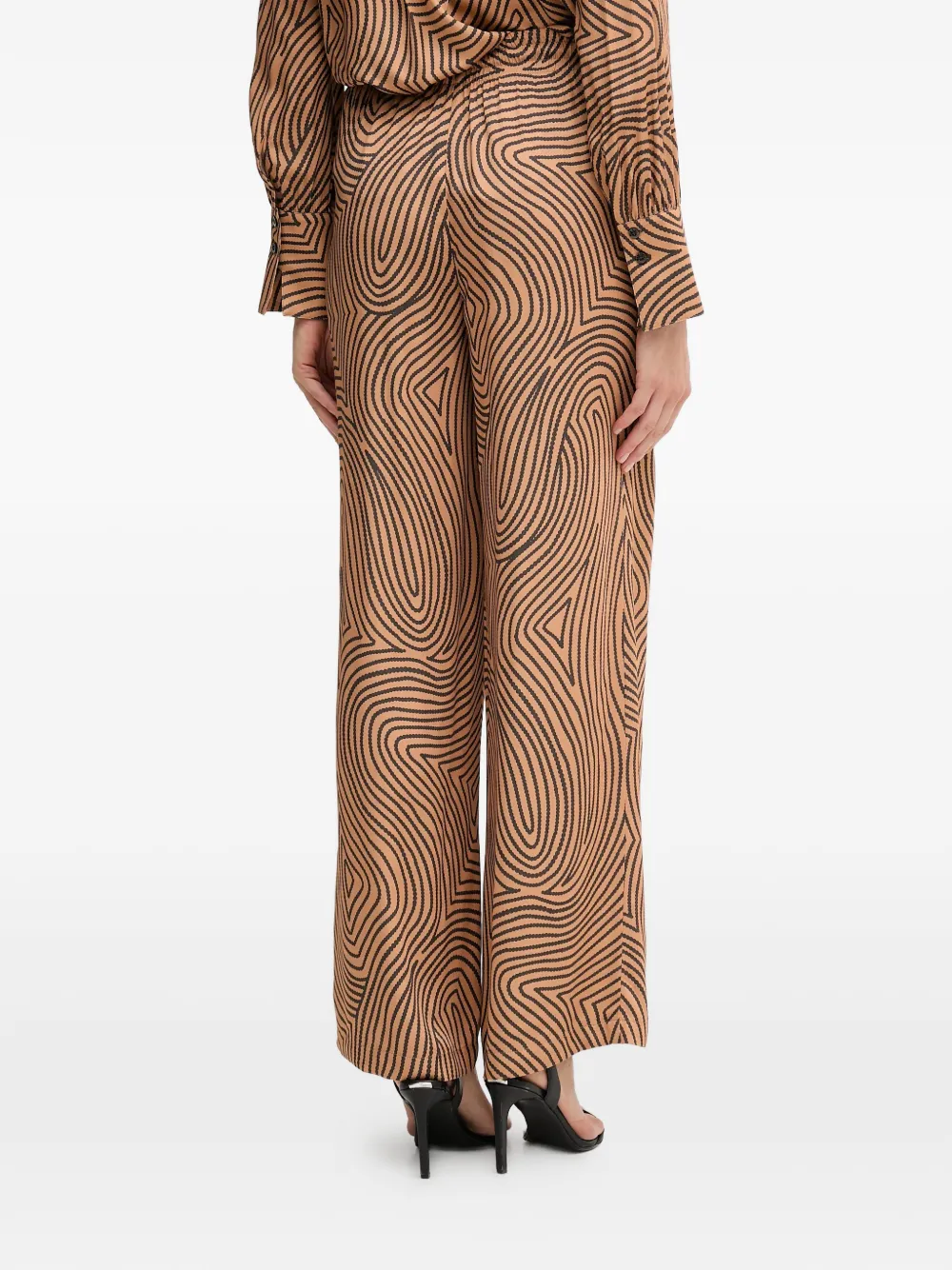  Marc Aurel Patterned Trousers - Neutrals 