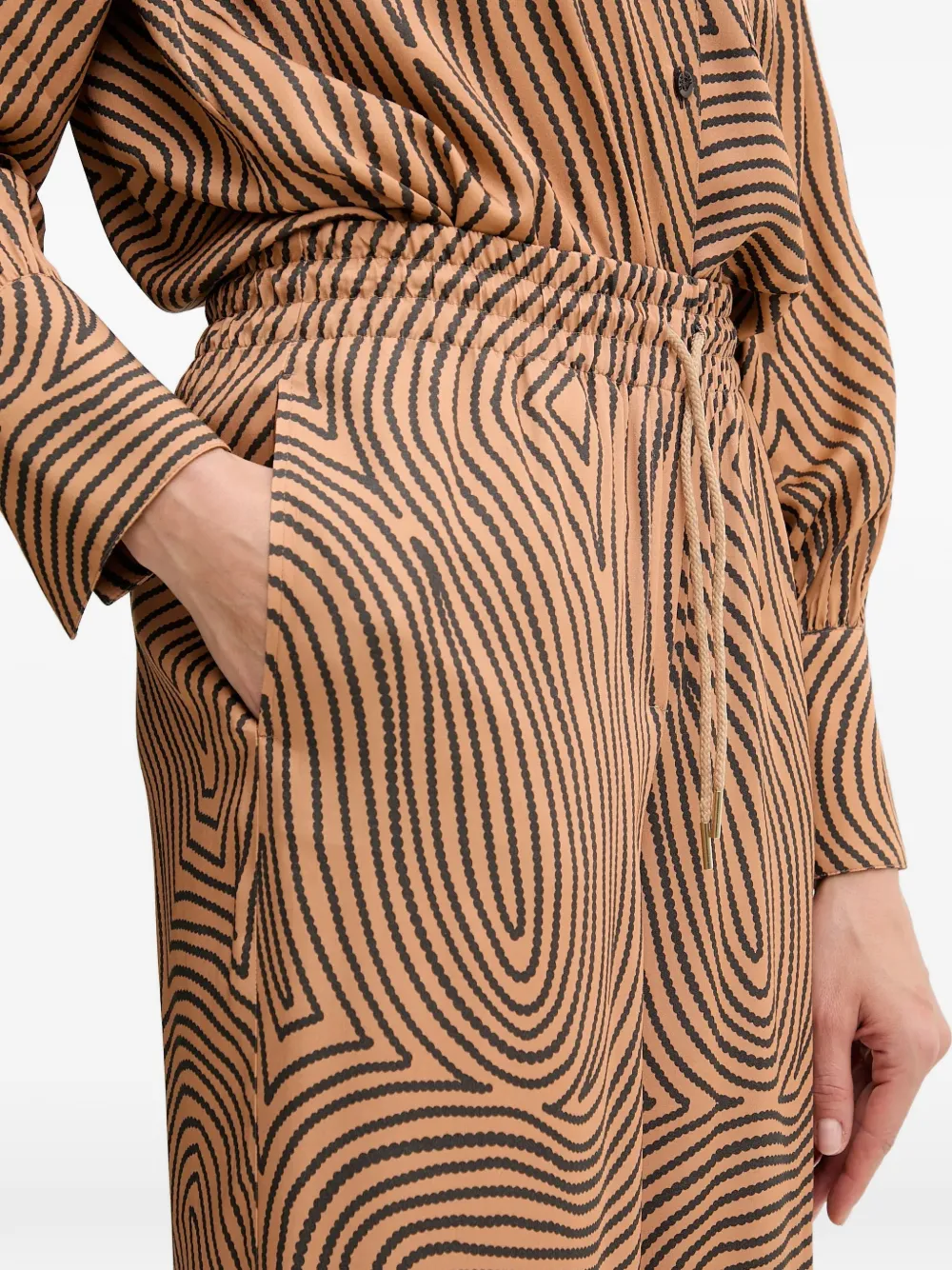 Marc Aurel Broek met patroon Beige