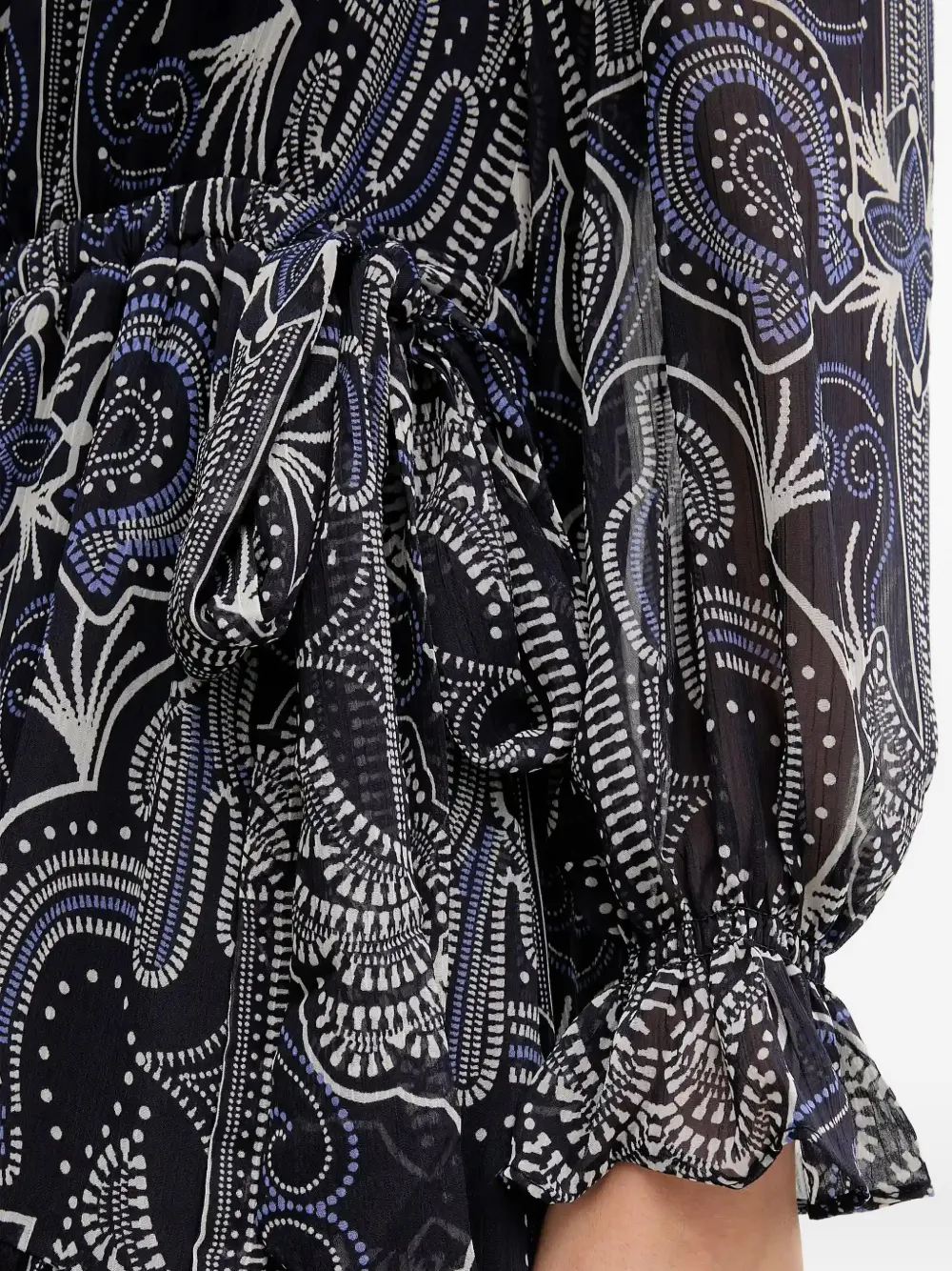 OUI Maxi-jurk met print Blauw