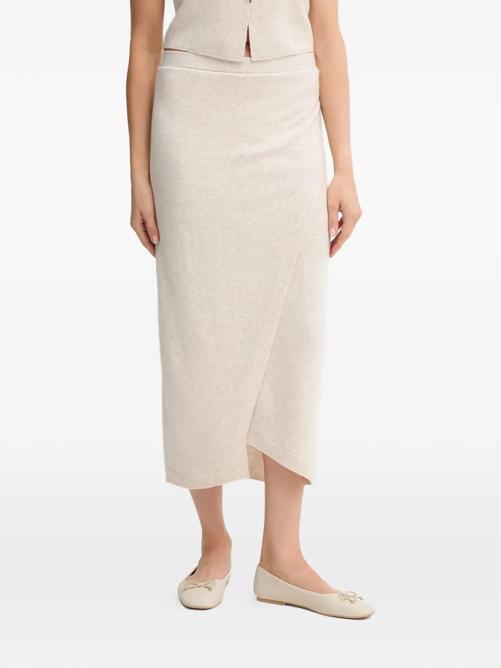 OUI wrap midi skirt - Toni neutri