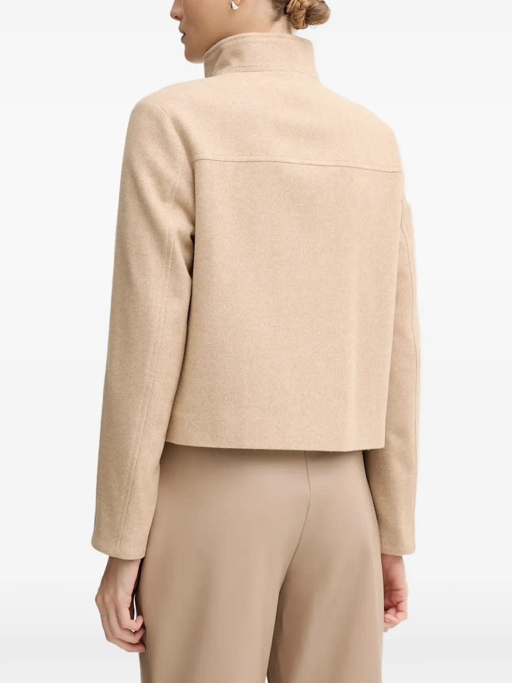  Marc Aurel Zip-up Cropped Jacket - Neutrals 