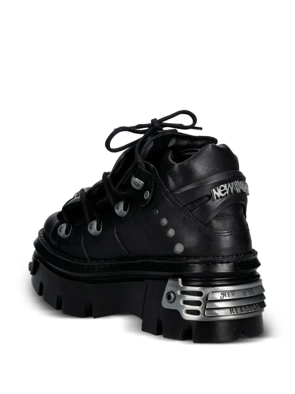 NEW ROCK M-WALL106-S10 laarzen met metalen detail Zwart