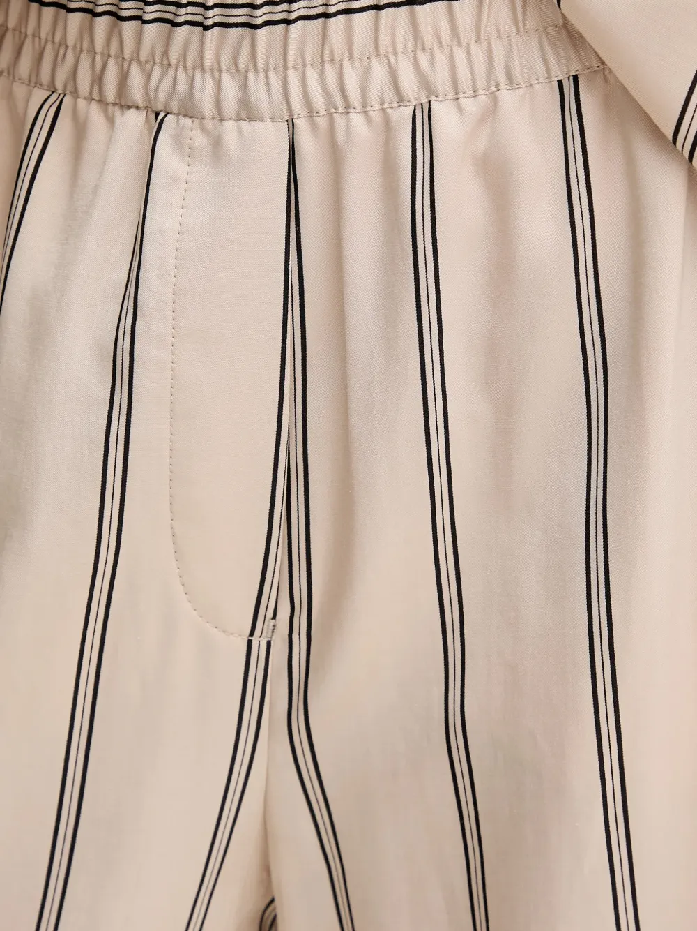 Marc Aurel Gestreepte broek Beige