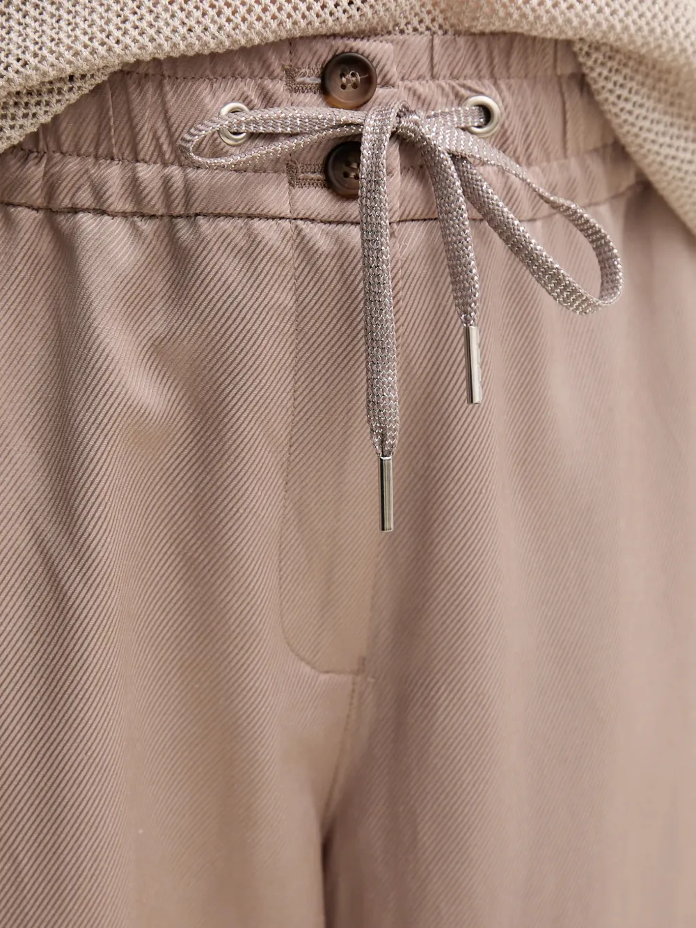  Marc Aurel Drawstring Trousers - Neutrals 