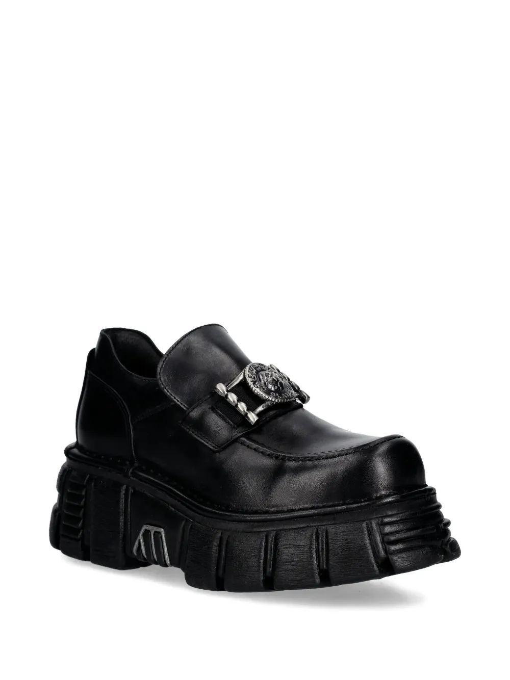 NEW ROCK platform loafers Zwart