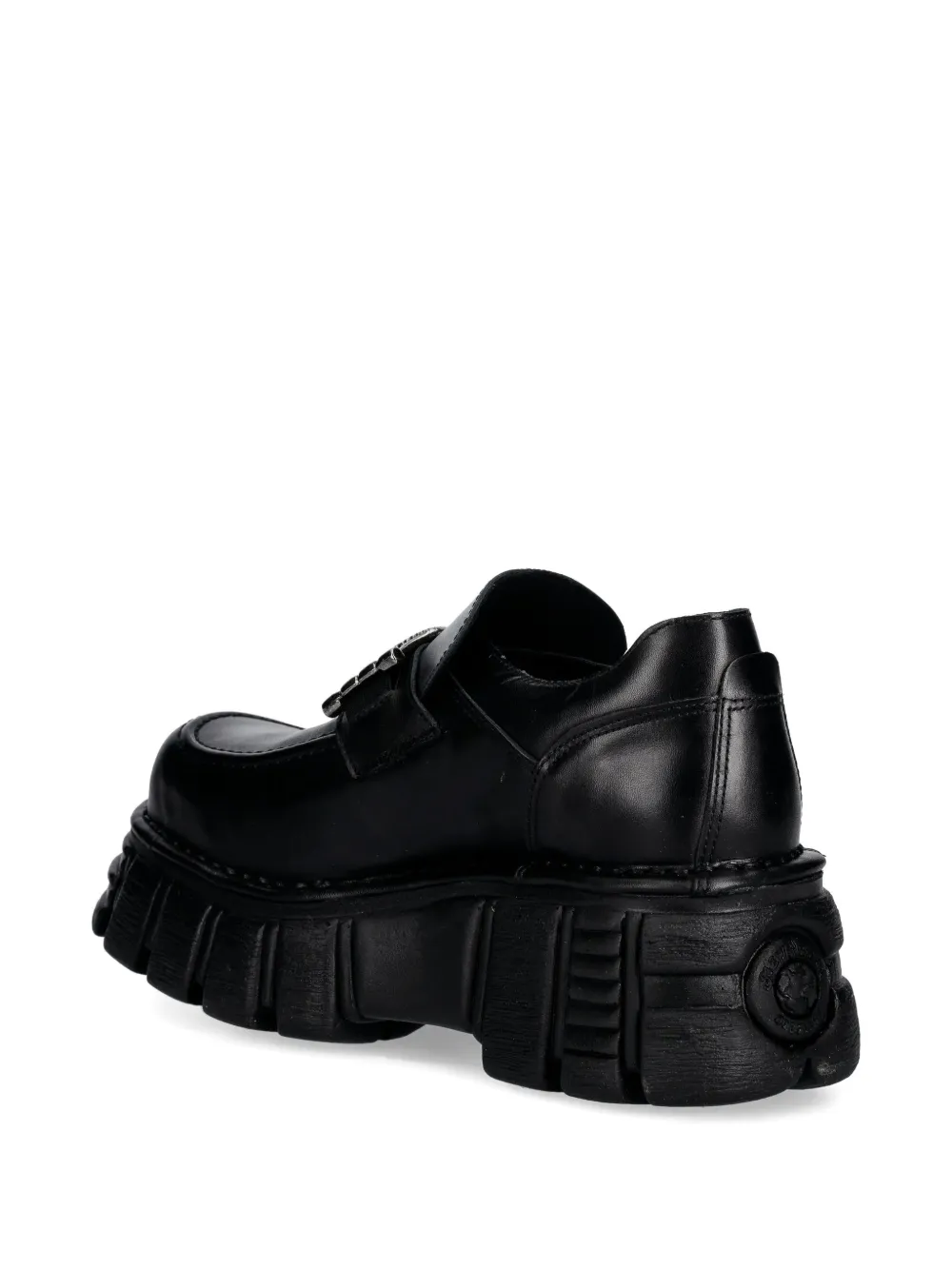 NEW ROCK platform loafers Zwart