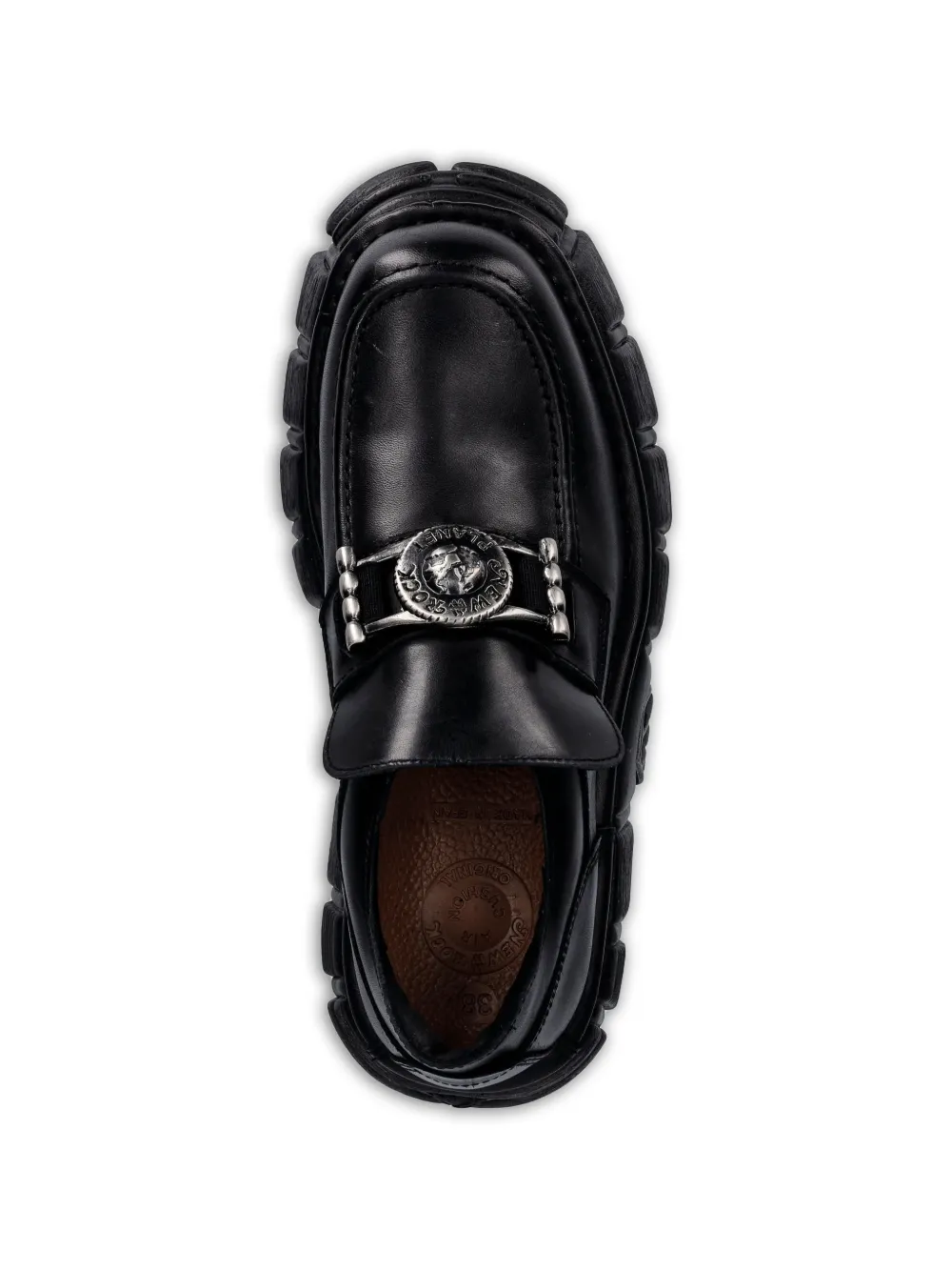 NEW ROCK platform loafers Zwart