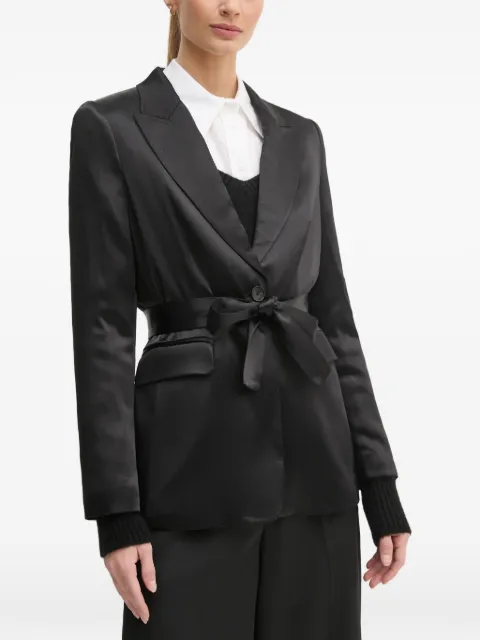 OUI belt-tie blazer