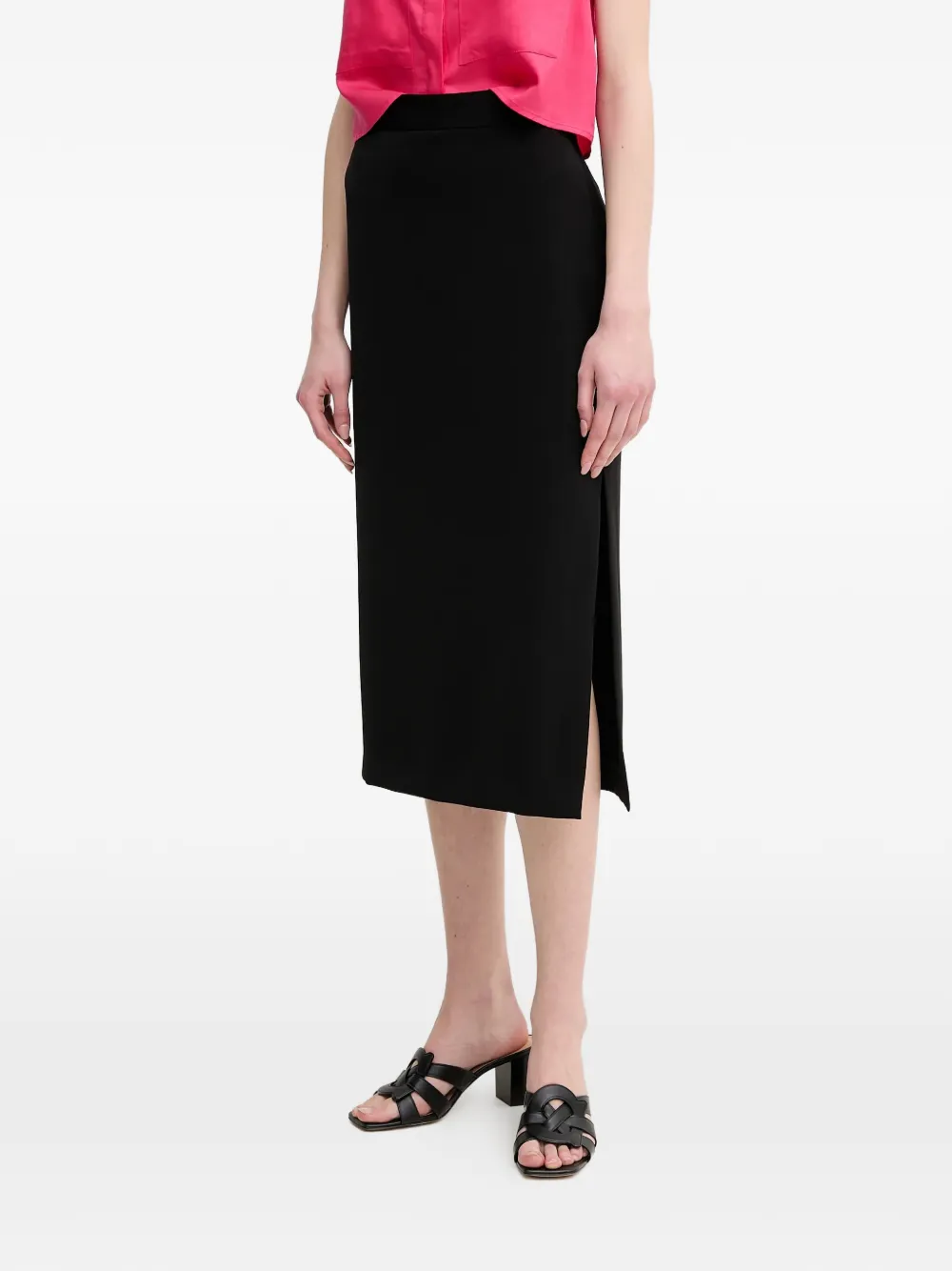 Marc Aurel side slit skirt - Nero