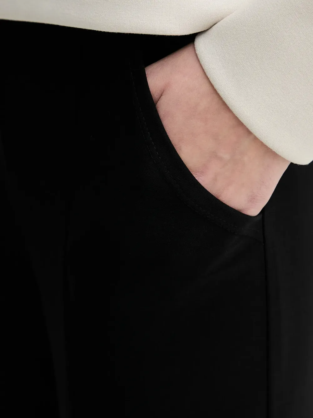 Joseph Ribkoff Broek met split Zwart