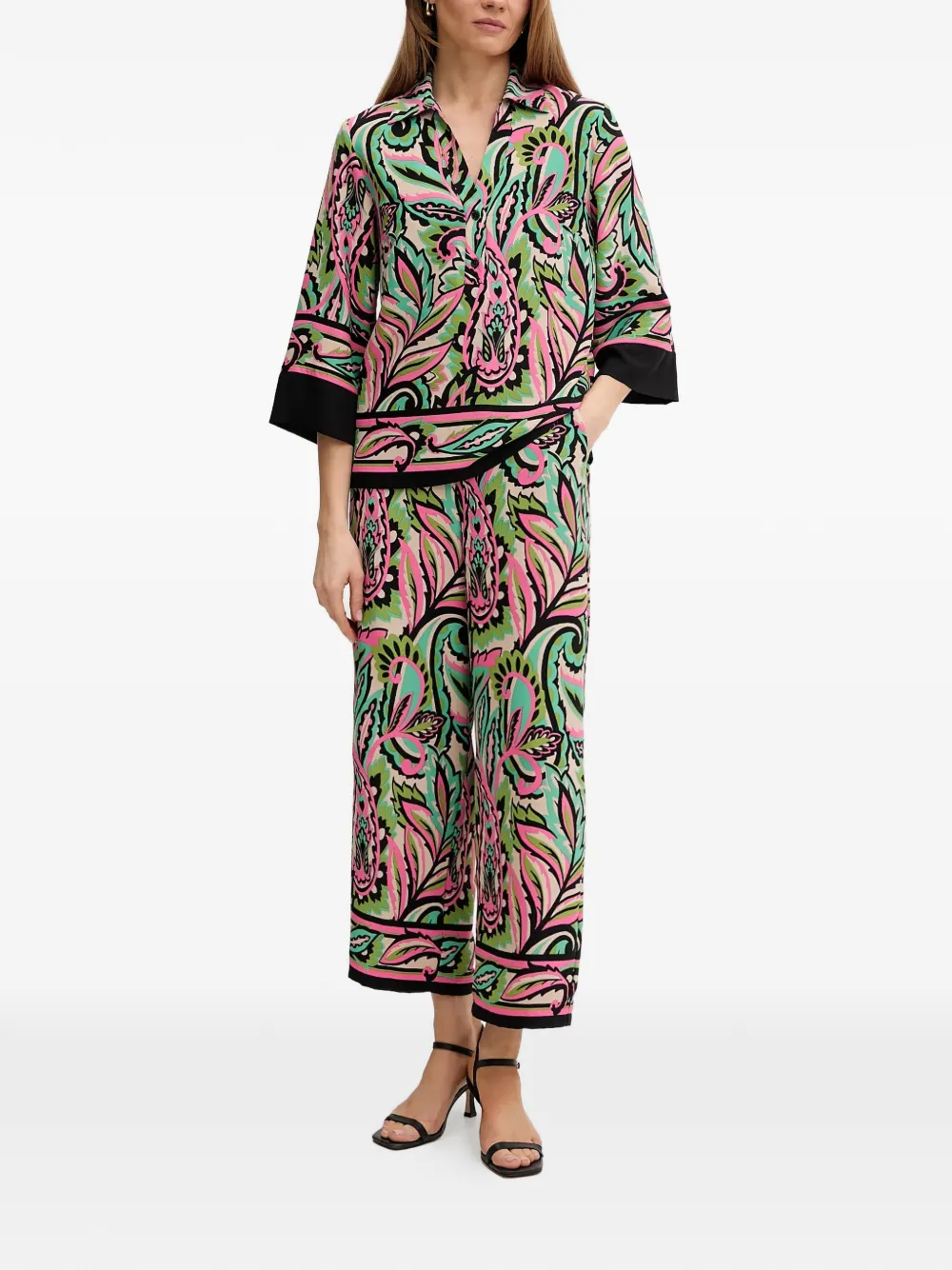 Joseph Ribkoff Broek met bloemenprint Groen