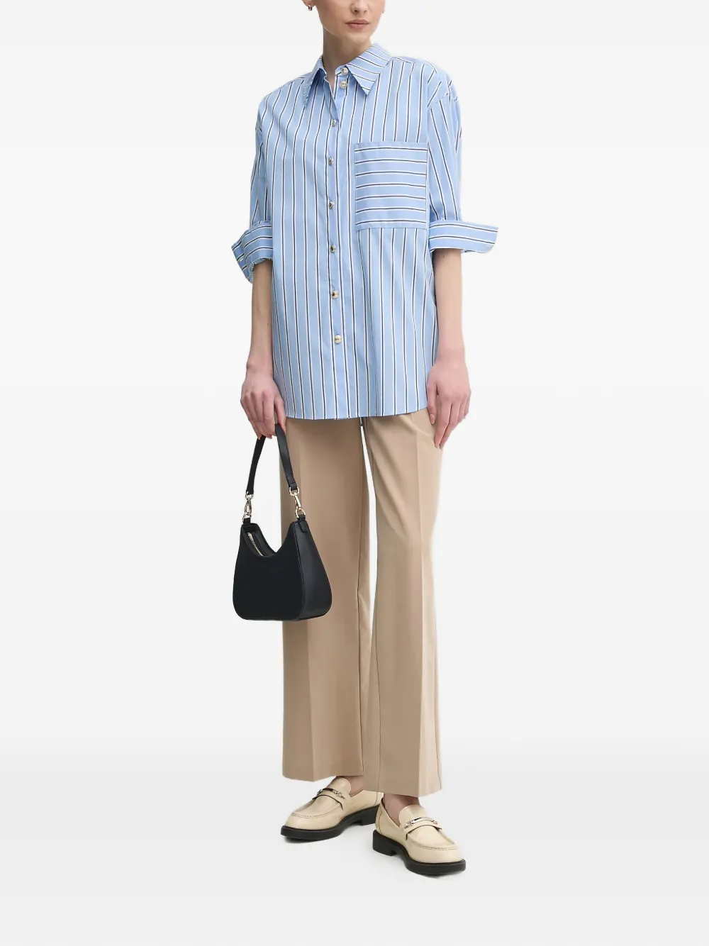  Marc Aurel Striped Shirt - Blue 