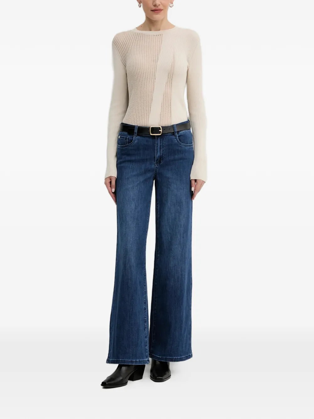  Joseph Ribkoff Wide-leg Denim Jeans - Blue 