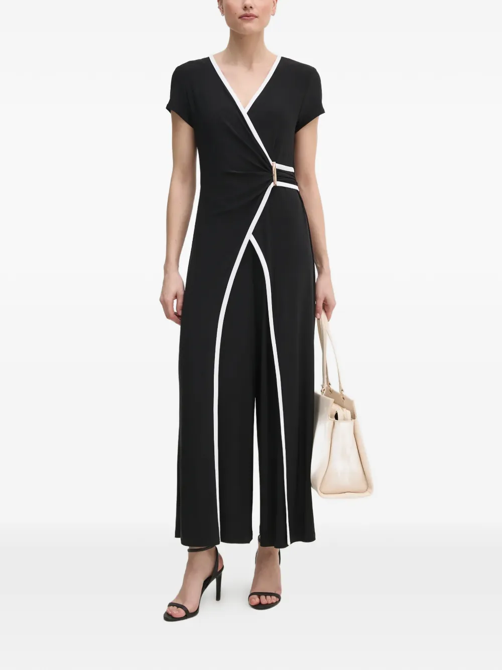 Joseph Ribkoff V-neck buckle jumpsuit - Nero