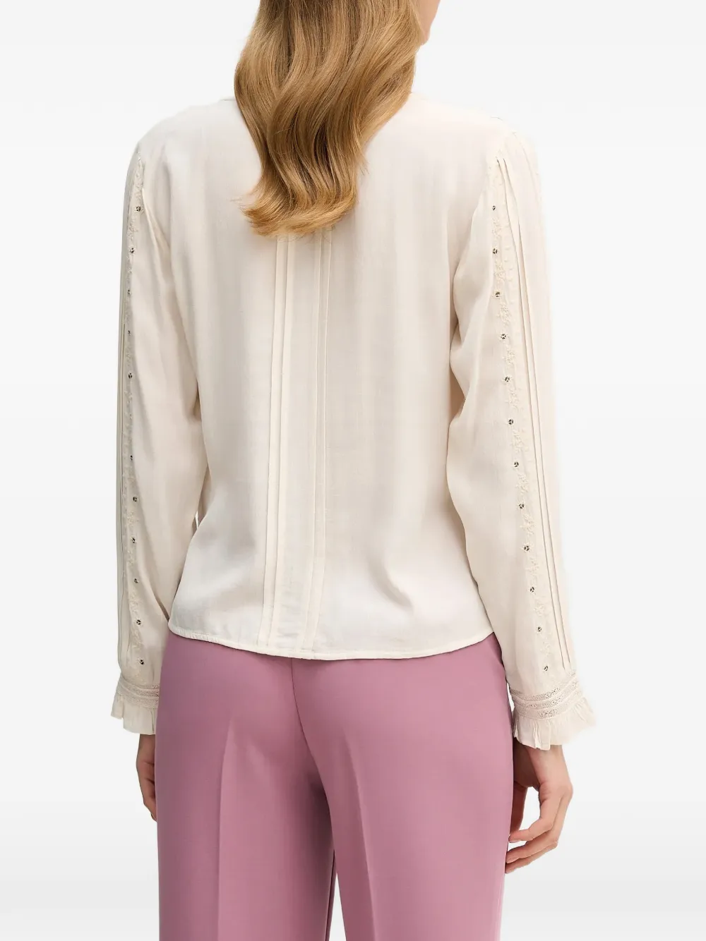  Hoss Intropia Embroidered Button-down Shirt - Neutrals 