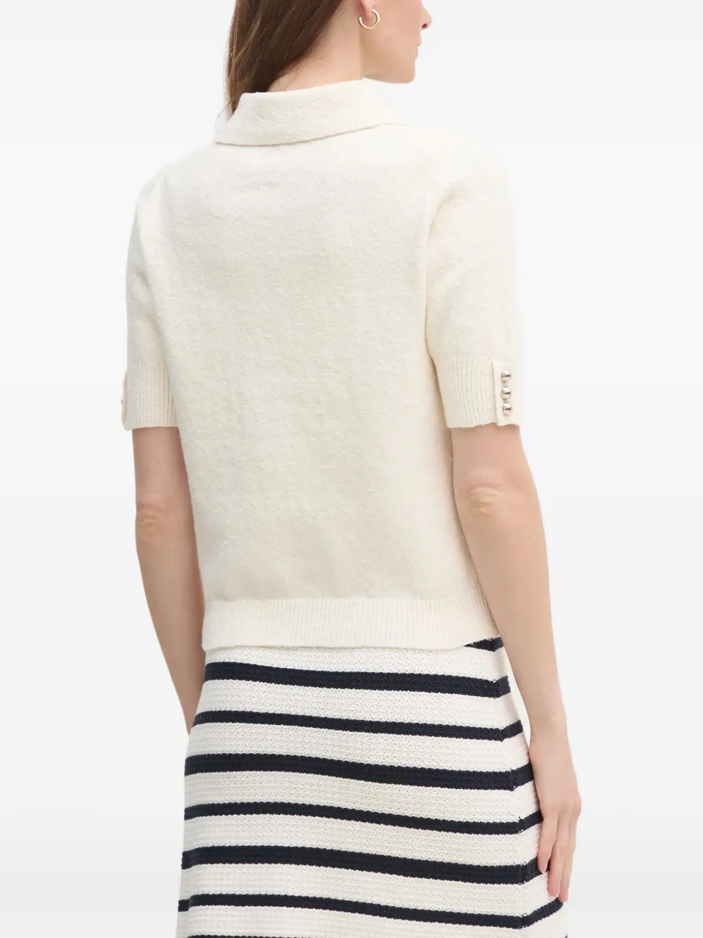  Oui Button Knitwear - White 