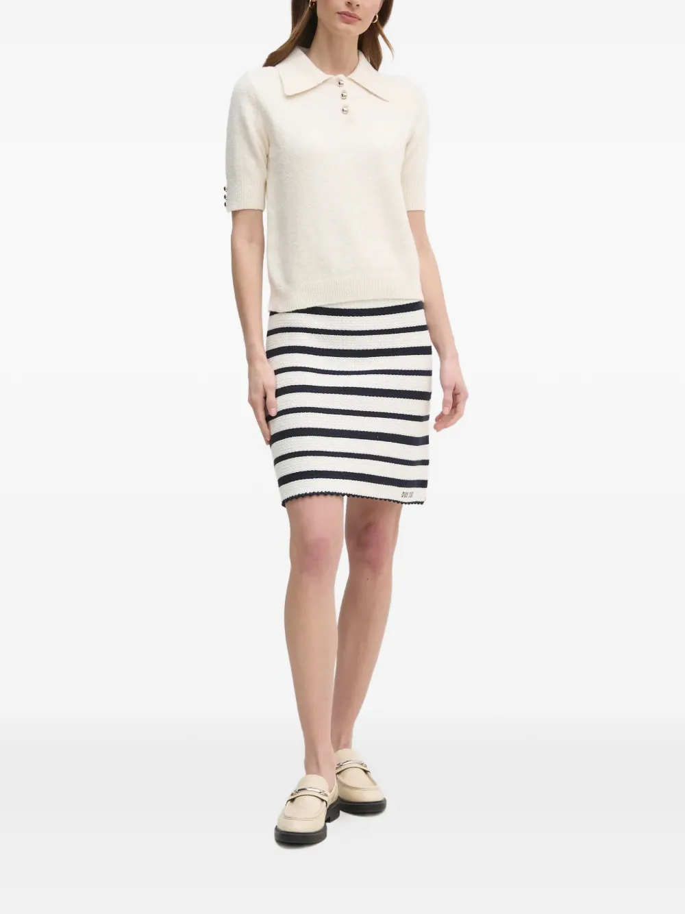  Oui Button Knitwear - White 