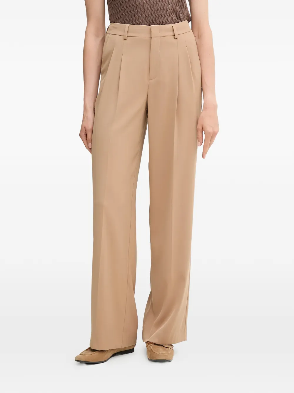 Oui Klassische Bundfaltenhose - Nude