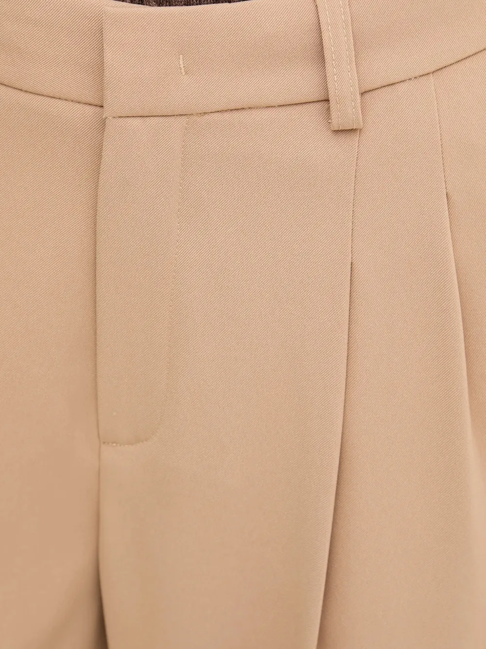 OUI Geplooide pantalon Beige