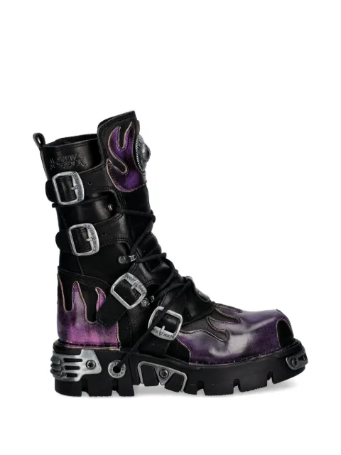 NEW ROCK Stiefel mit Flammen