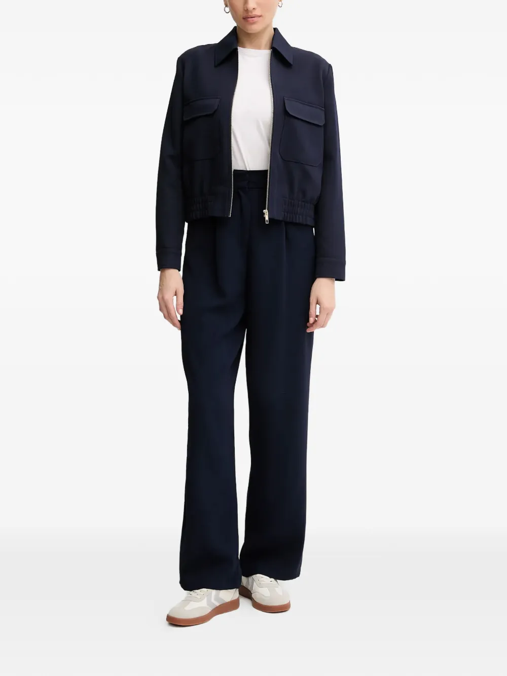  Marc Aurel Flap-pocket Zip Jacket - Blue 