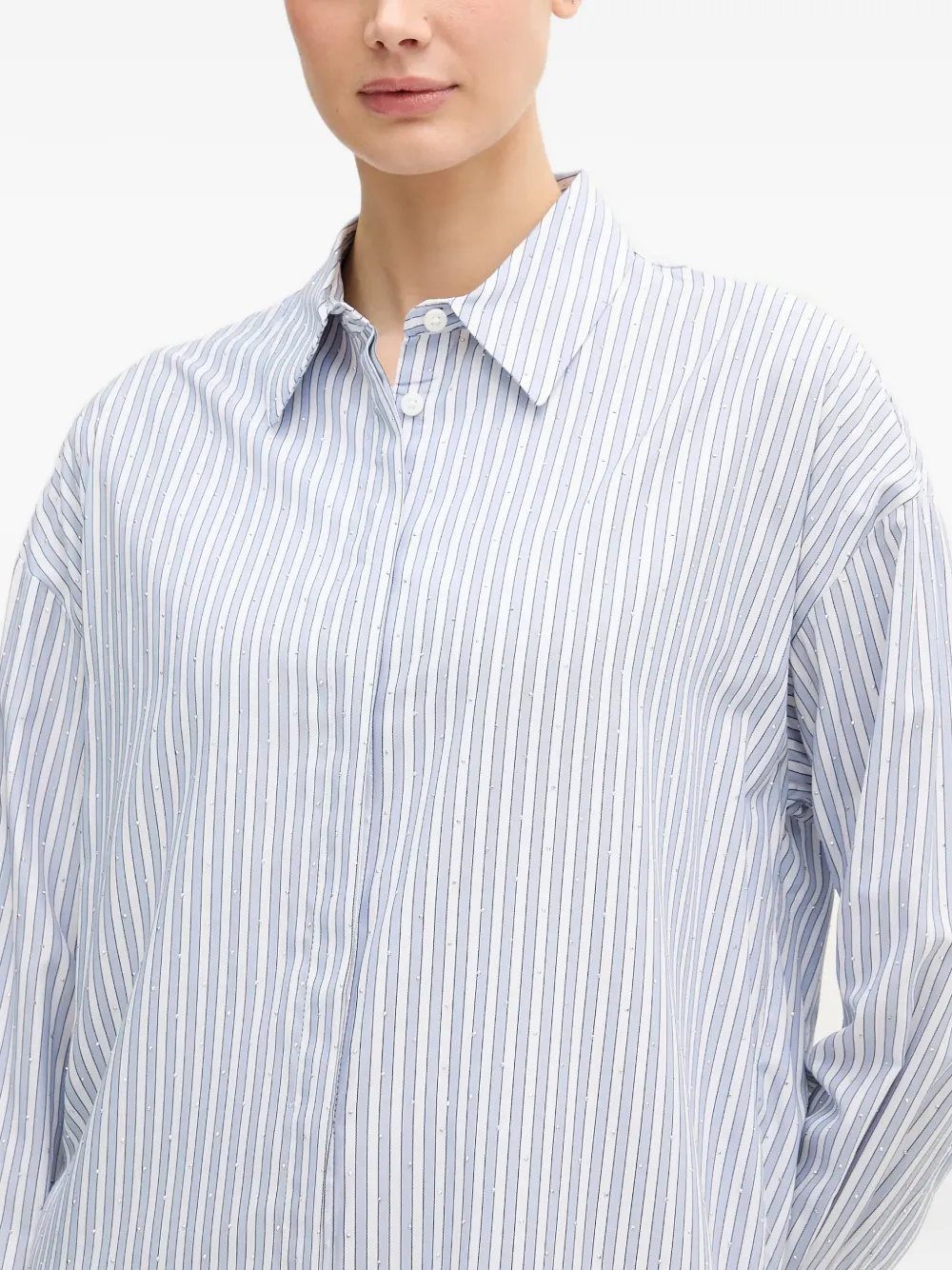 Joseph Ribkoff Gestreept shirt Wit