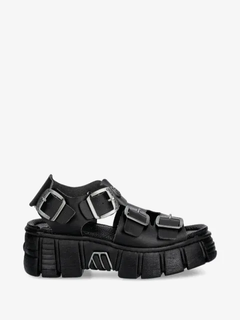 NEW ROCK buckle-strap sandals