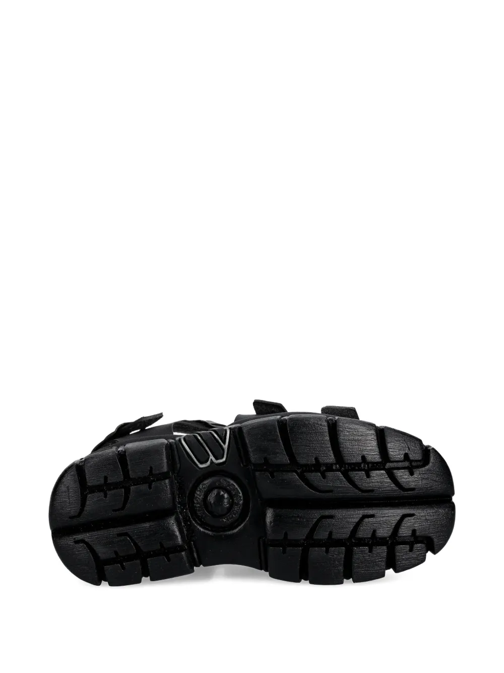 NEW ROCK Sandalen met gesp Zwart