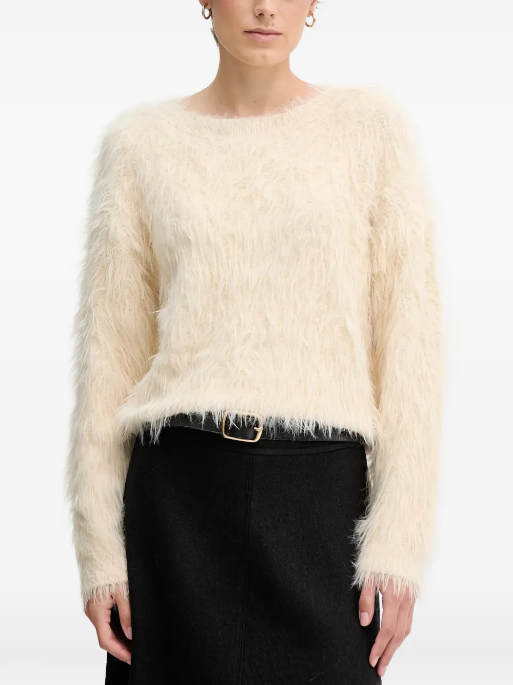 OUI fluffy knitted jumper - Toni neutri