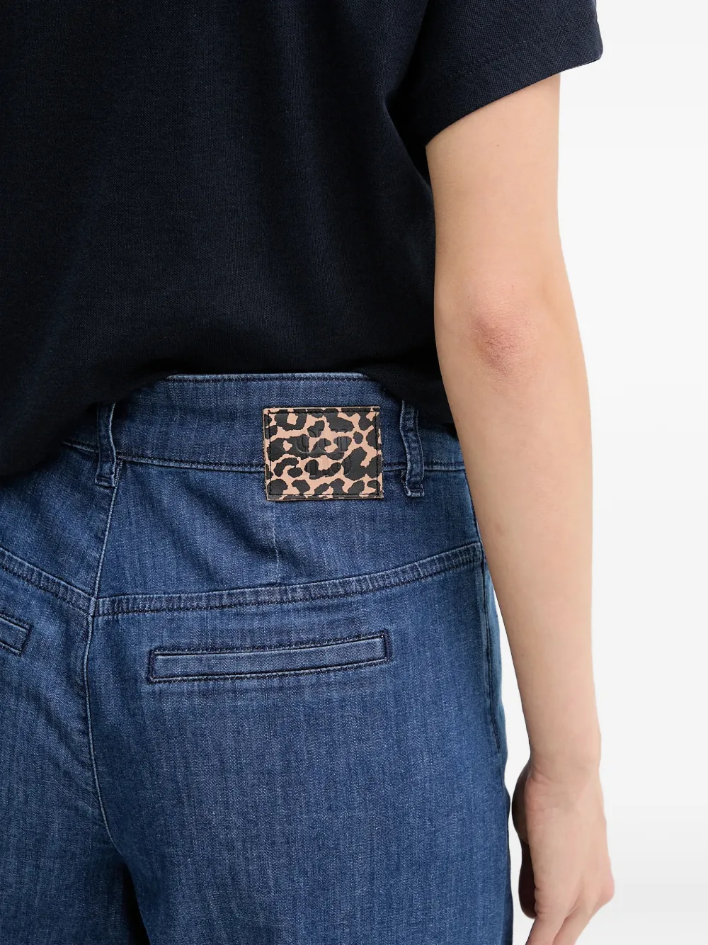 Logo-Patch Wide-Leg Jeans