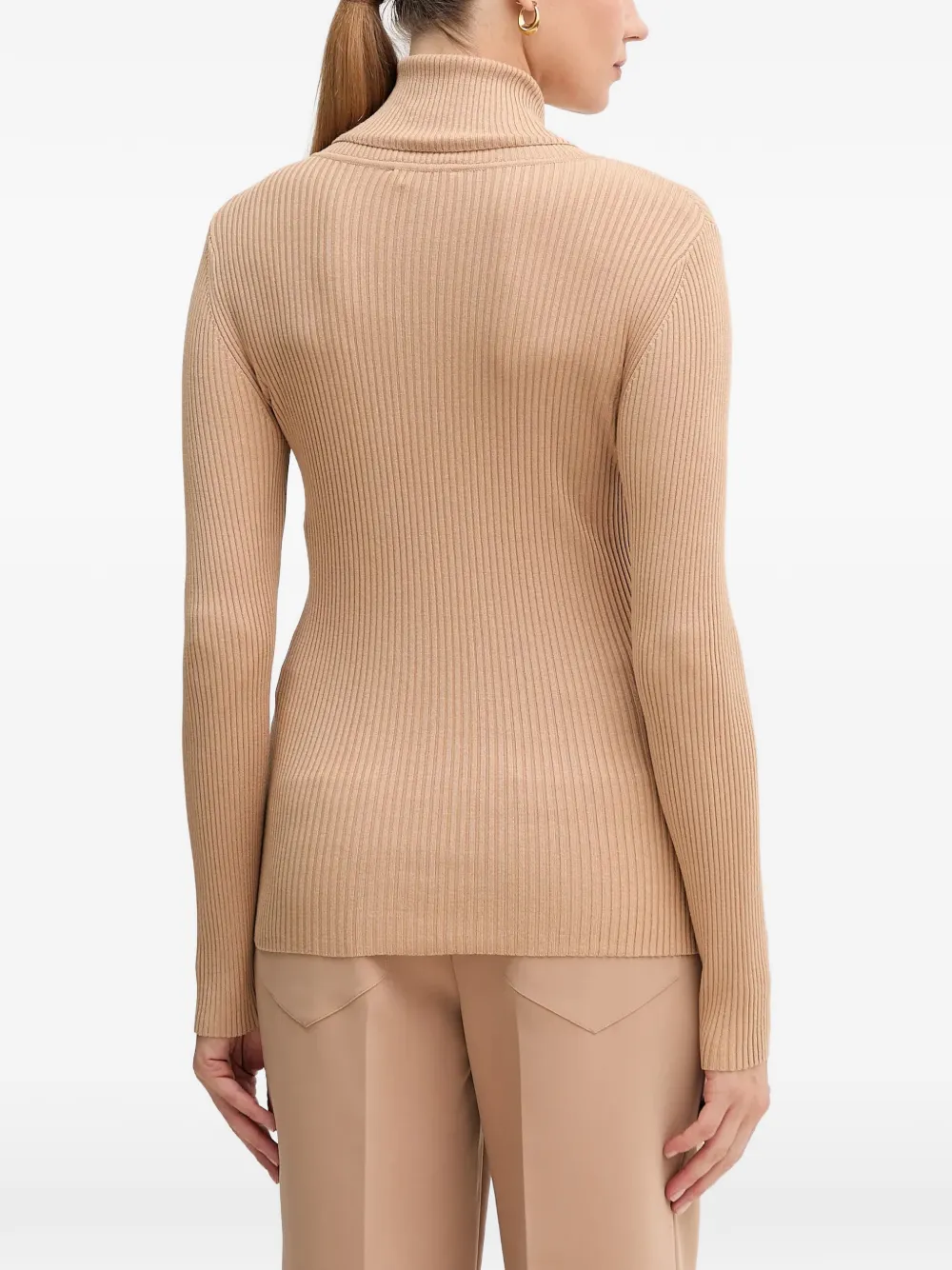  Marc Aurel Ribbed Roll-neck Sweater - Neutrals 