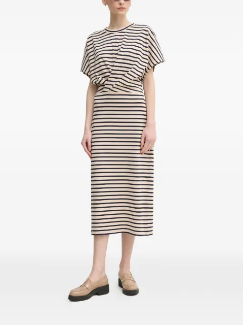 Marc Aurel striped midi dress