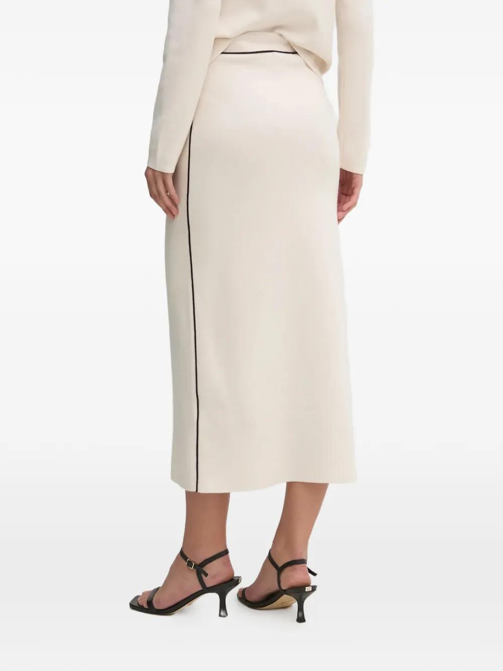 Trim-Detail Mid Skirt