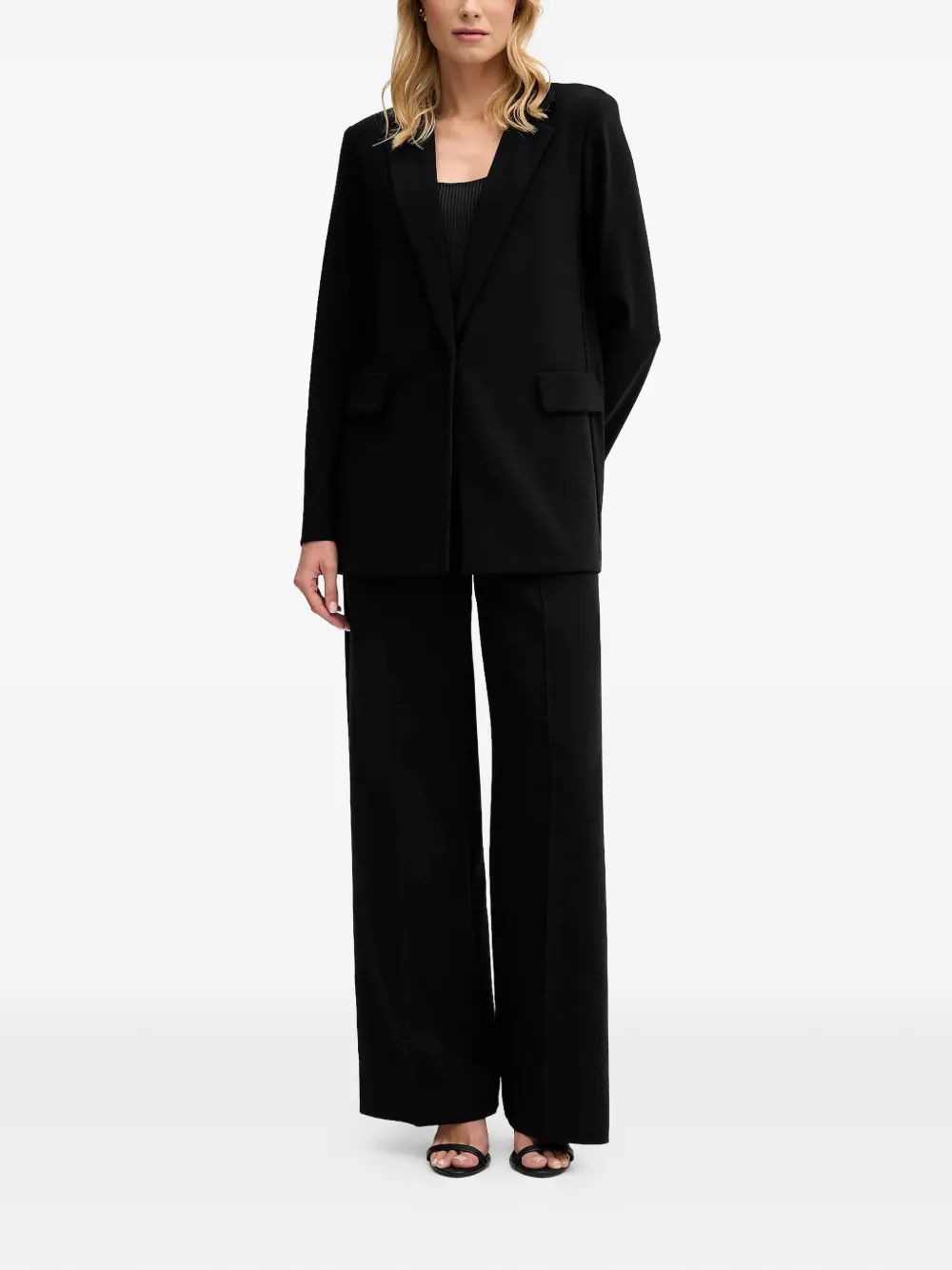 Joseph Ribkoff Blazer met bewerkte revers Zwart