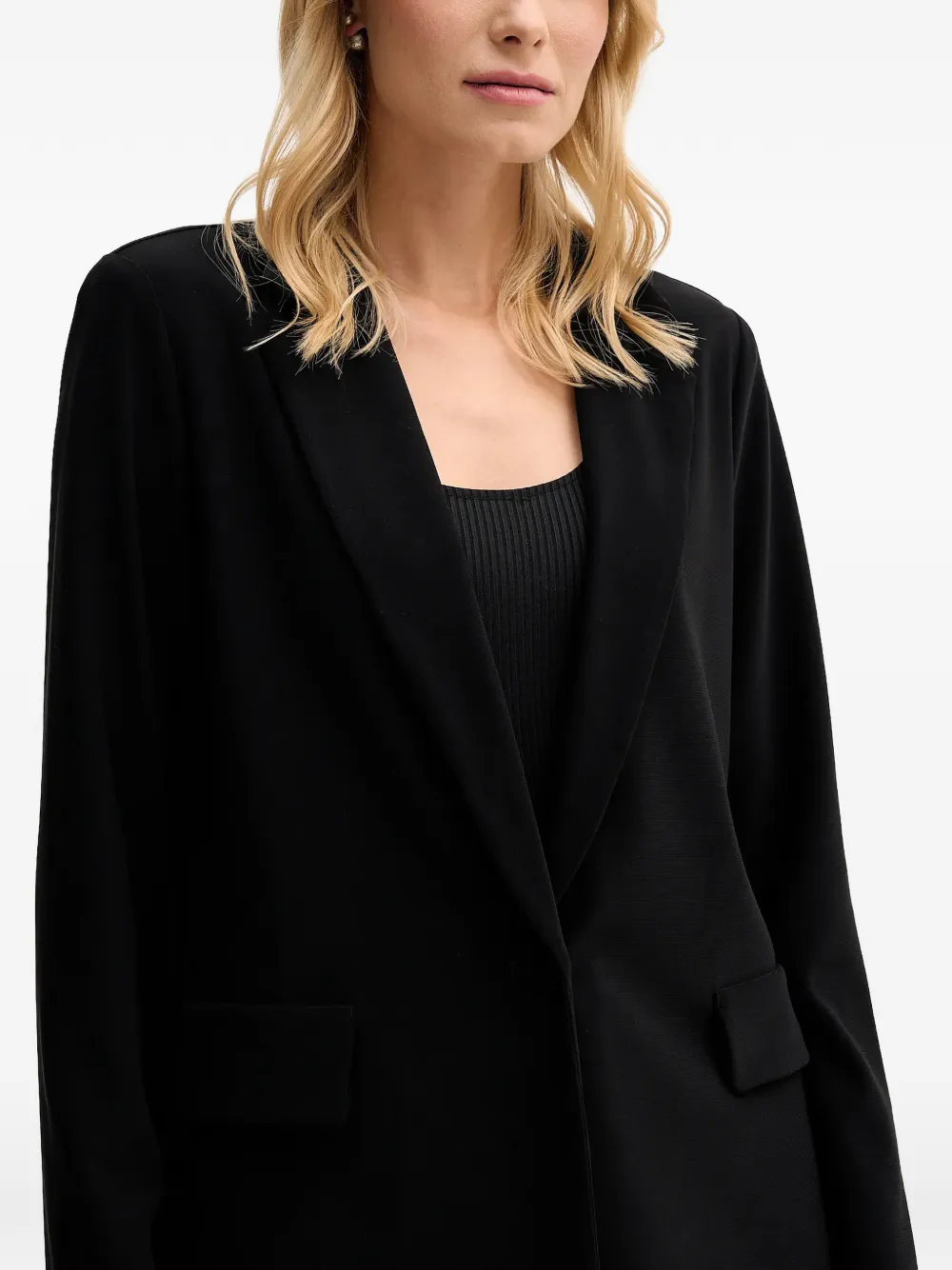 Joseph Ribkoff Blazer met bewerkte revers Zwart