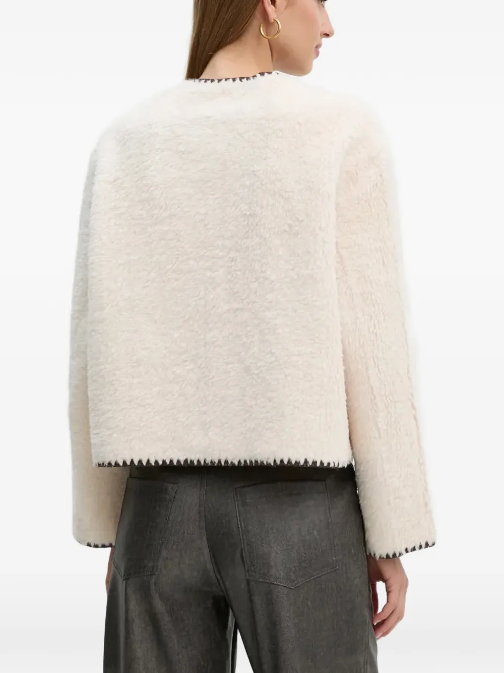  Oui Button-up Jacket - Neutrals 