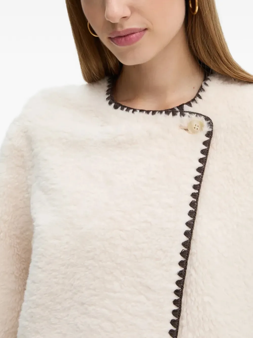 OUI Button-up jack Beige