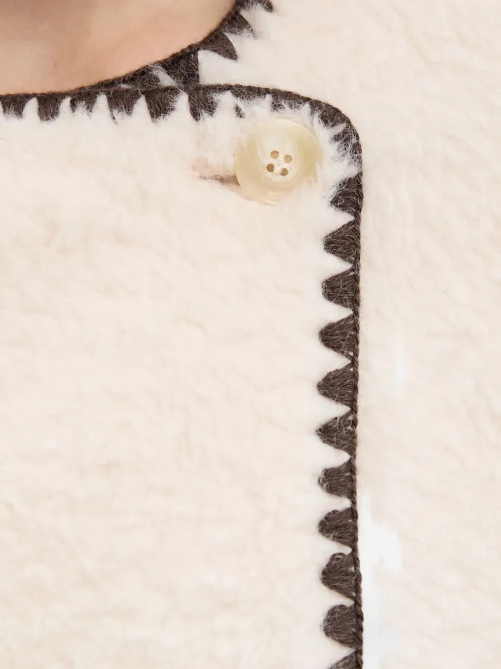 OUI Button-up jack Beige