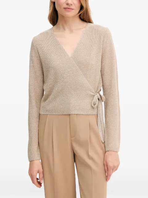 OUI V-neck tie knitwear