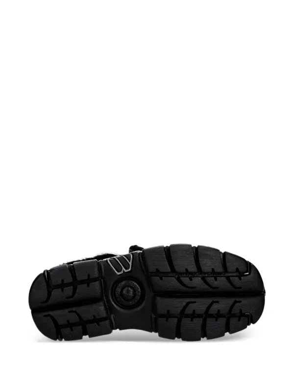 NEW ROCK Fur Sneakers | Black | FARFETCH SG